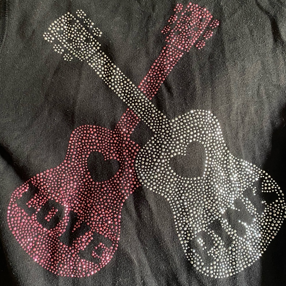 Victoria’s Secret PINK black hoodie rhinestone